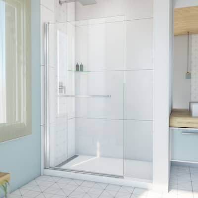 DreamLine Aqua-Q Swing 39 1/2 in. W x 72 in. H Frameless Shower Door