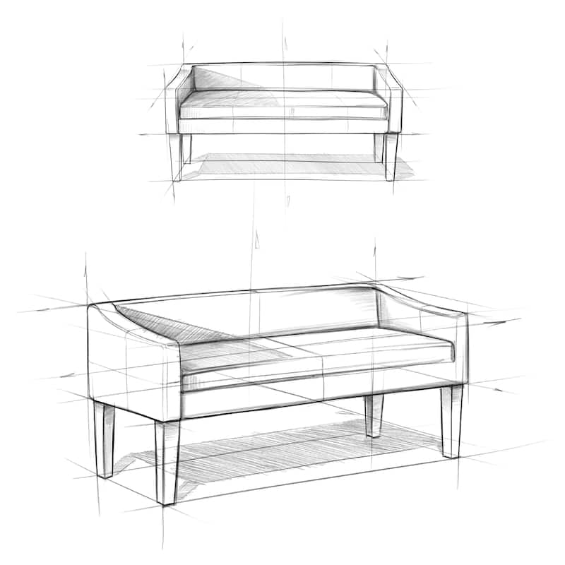 WYNDENHALL Layla 50 inch Wide Contemporary Upholstered Bench - 50"x 22"x 23.8"