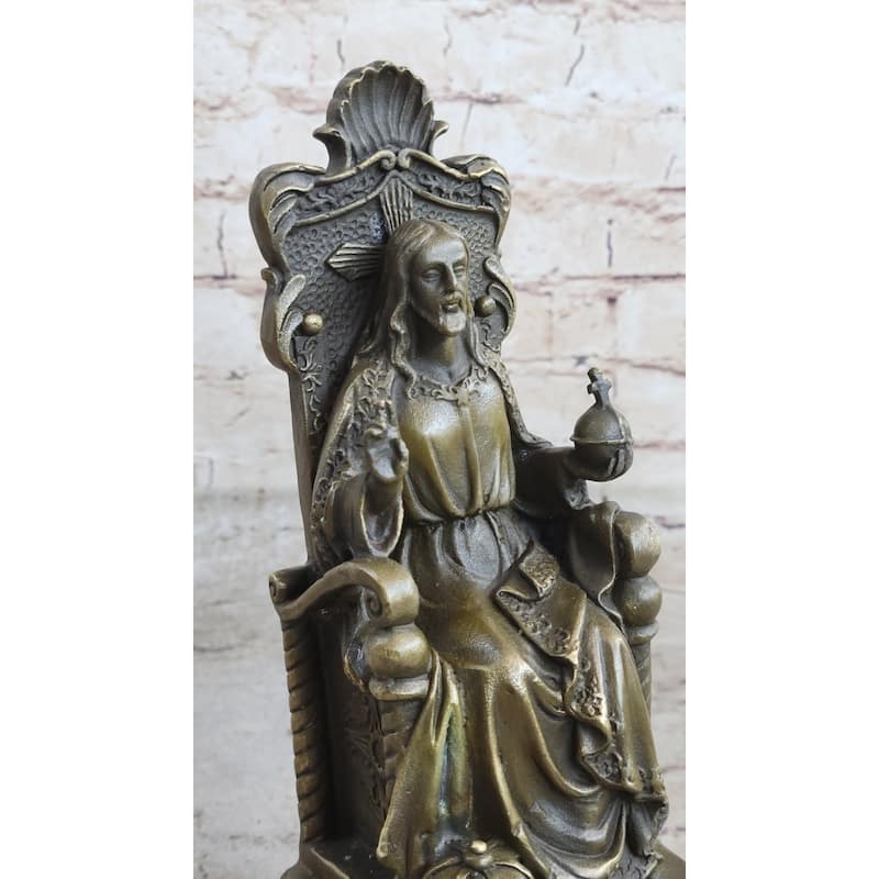 Valli Jesus Of Nazareth Christ Christianity Bronze Marble Sculpture Statue Decor
