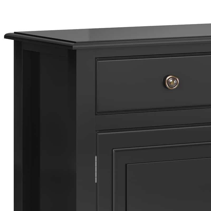 WYNDENHALL Hampshire Solid Wood 51 inch Wide Storage Bench Trunk and 40 inch Wide Storage Cabinet