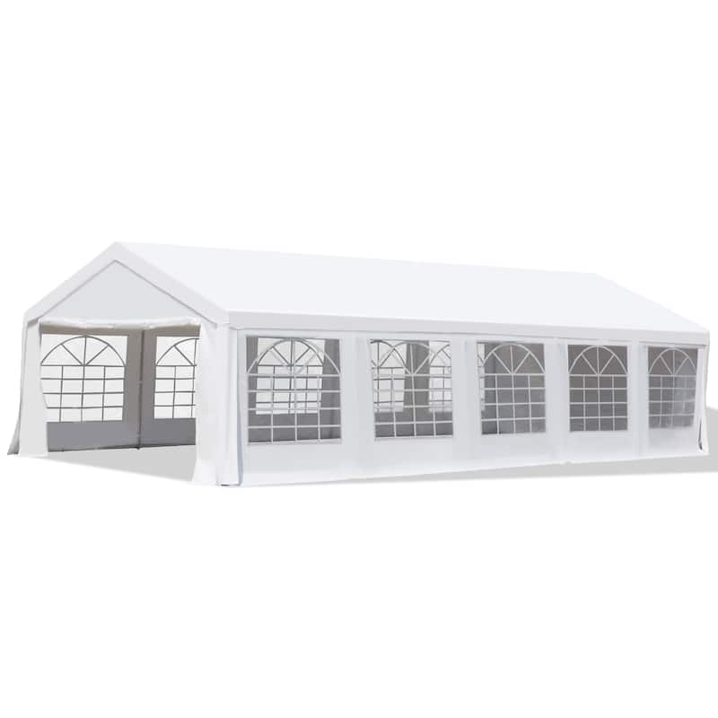 Outsunny White Heavy Duty Party and Event Tent