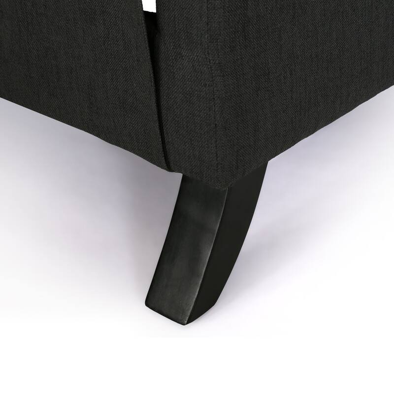Fabric Upholstered Recliner Chair, Mid-Century Modern Recliner Adjustable Single Sofa Chair with Thicker Seat Cushion