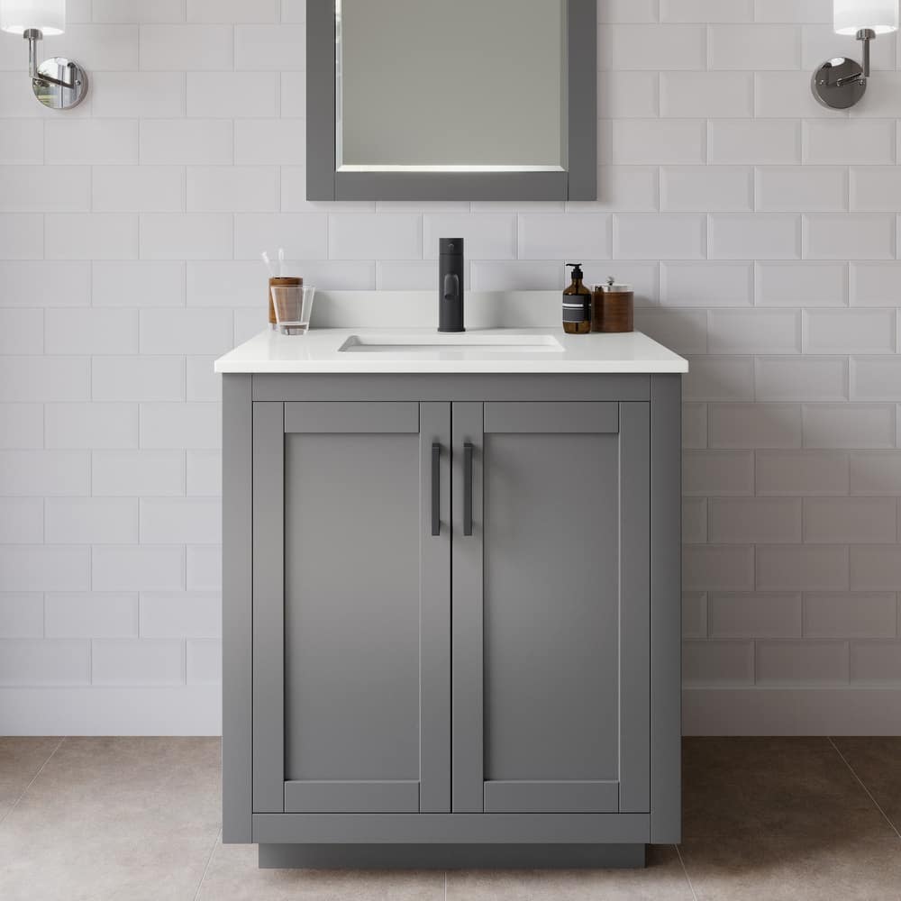 Wyndham Collection WCF292930S-QTZ-UNSMXX Miranda 30" Free Standing