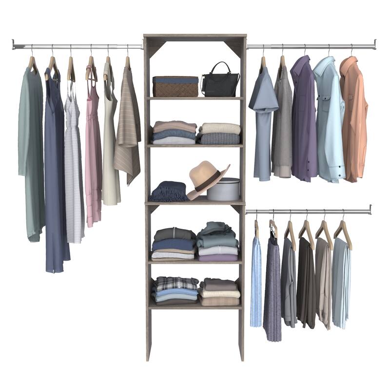 ClosetMaid SuiteSymphony 25-inch Wide Starter Tower Closet Organizer
