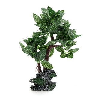Shop Aquarium Betta Fish Tank Aquascape Decorative Lifelike Tree Green W Resin Base Overstock 24156455
