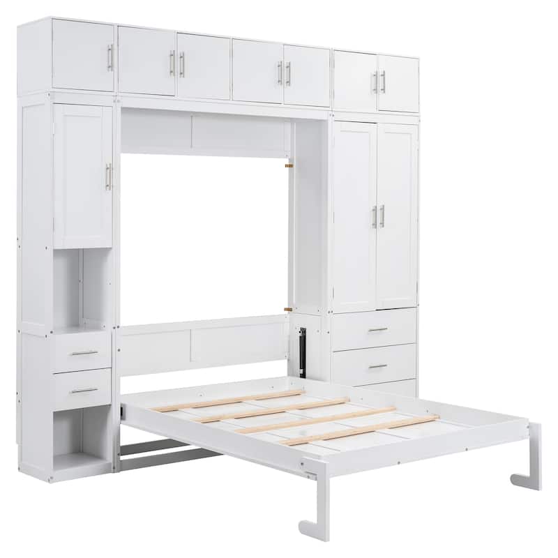 Modern Design Murphy Bed with Drawers, Lockers and Wardrobes for Bedroom
