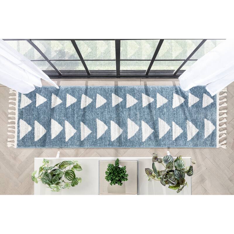 Well Woven Kennedy Triangles Modern Geometric Pattern Area Rug
