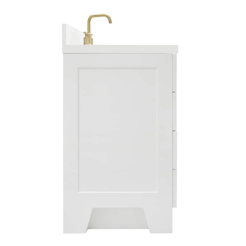 Ariel Q067SWQRVO Taylor 67" Free Standing Single Basin Vanity Set with
