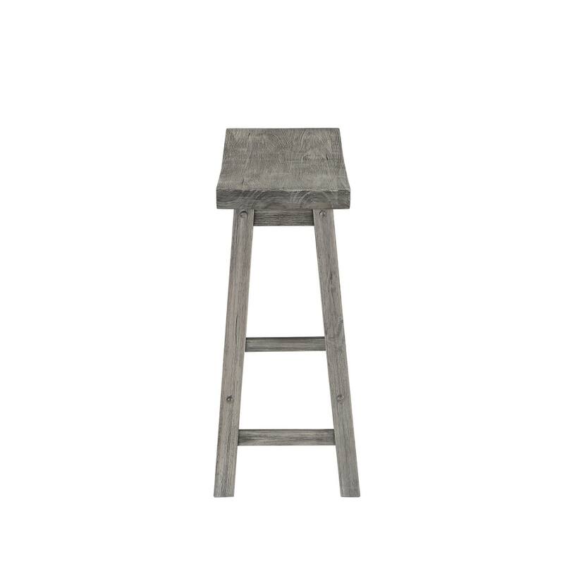 Sonoma Wood Saddle Dining Bench