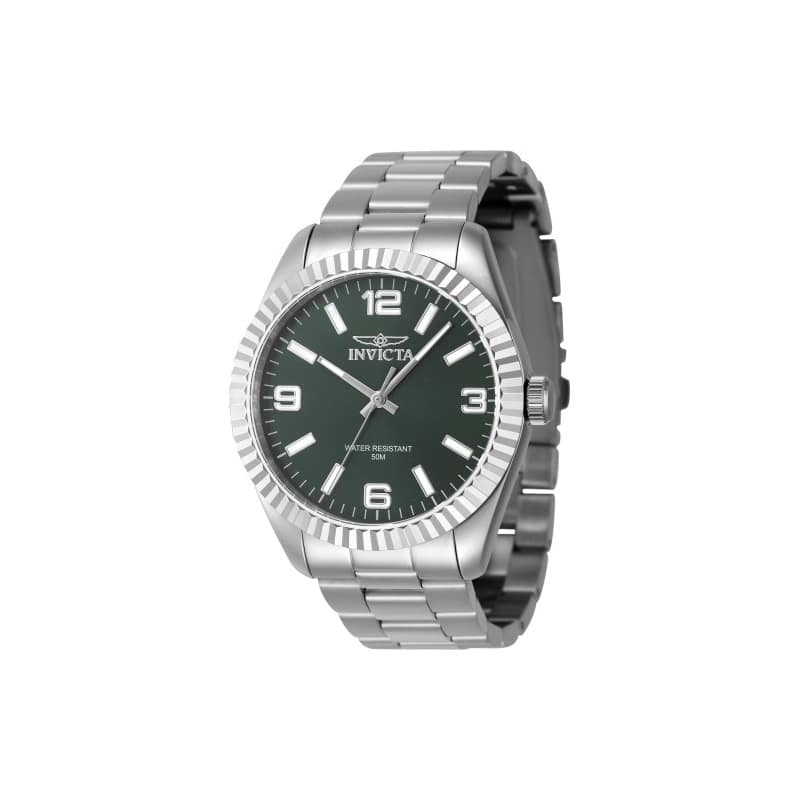Invicta Men's 47450 Specialty Quartz 3 Hand Green Dial Watch