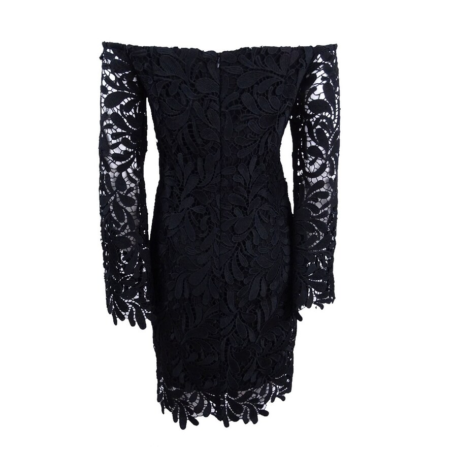 womens black bardot dress