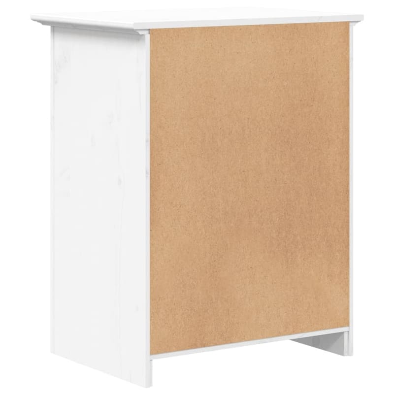 vidaXL Cabinet Nightstand End Side Table with Drawer BODO Solid Wood Pine