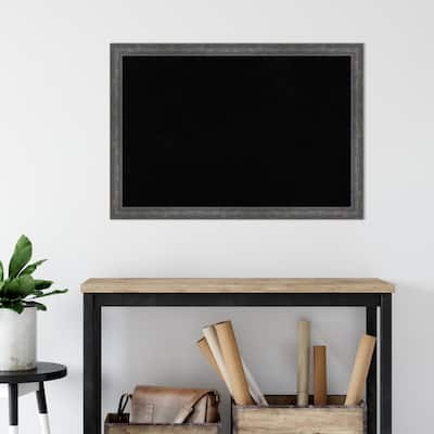 Angled Metallic Rainbow Wood Framed Black Corkboard Bulletin Board, Organization Board, Pin Board