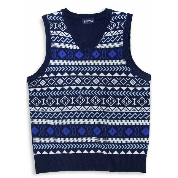 blue ocean argyle sweater vest