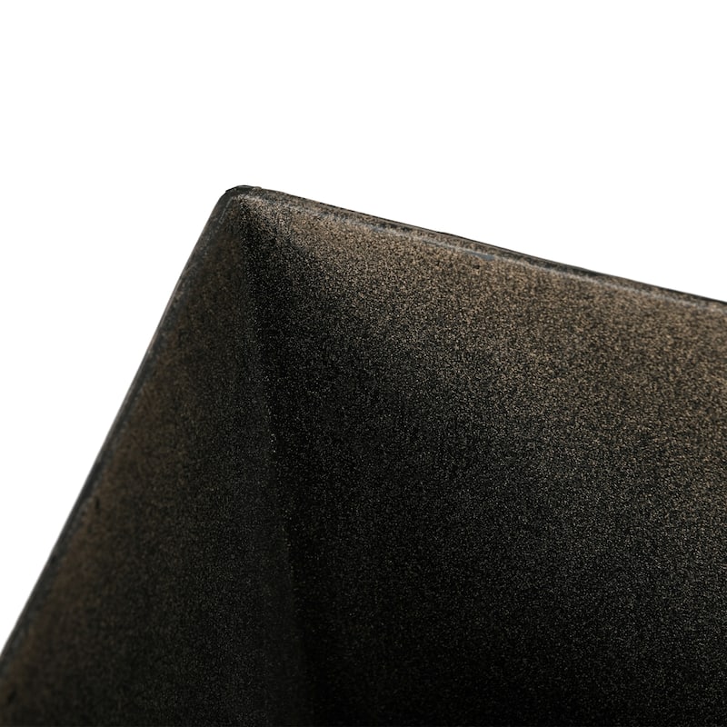 Set of 3 Wood Grain Outdoor Garden Planter Pots with Drainage Holes