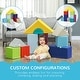 preview thumbnail 3 of 6, Foam Climbing Blocks for Toddlers, 11-Piece Baby Soft Foam Play Set, Climb and Crawl Activity Playset Building Blocks