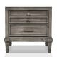 preview thumbnail 10 of 10, Furniture of America Hax Transitional Grey 2-Drawer Solid Wood Nightstand