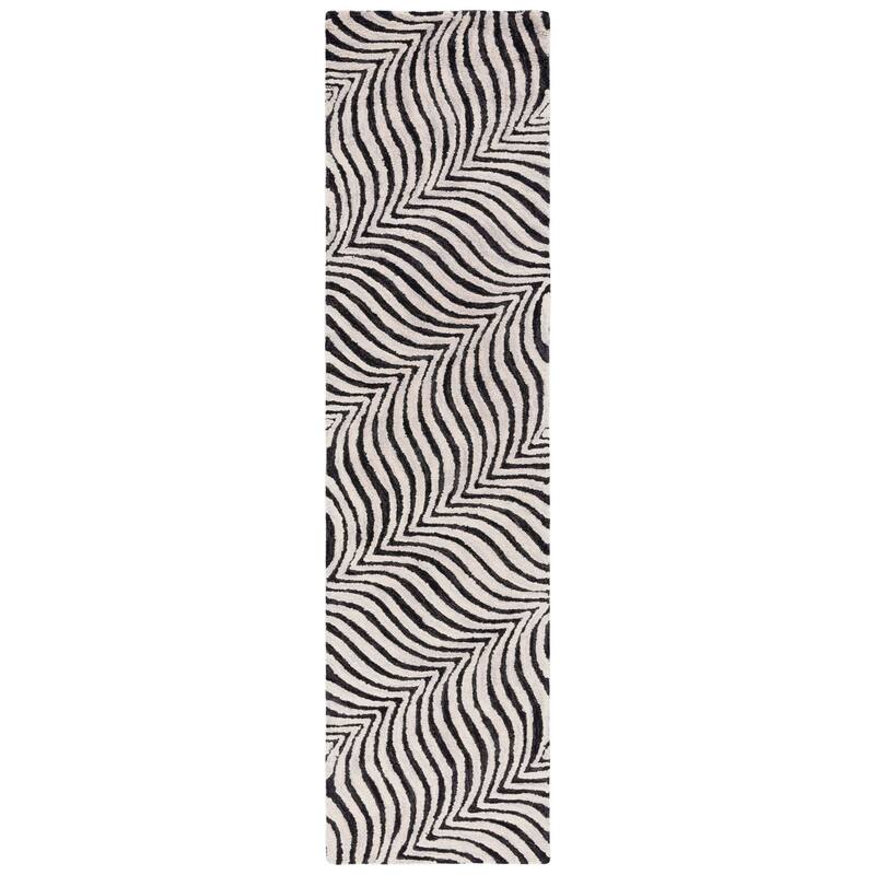 SAFAVIEH Handmade Metro Epiphanie Stripe Wool Rug