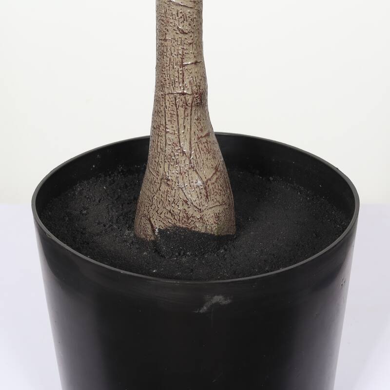 6FT Artificial Olive Tree in Black Plastic Pot, 1pc/set