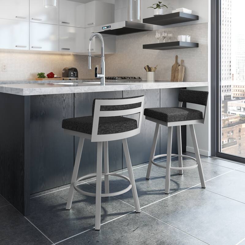 Amisco Travis Swivel Counter and Bar Stool
