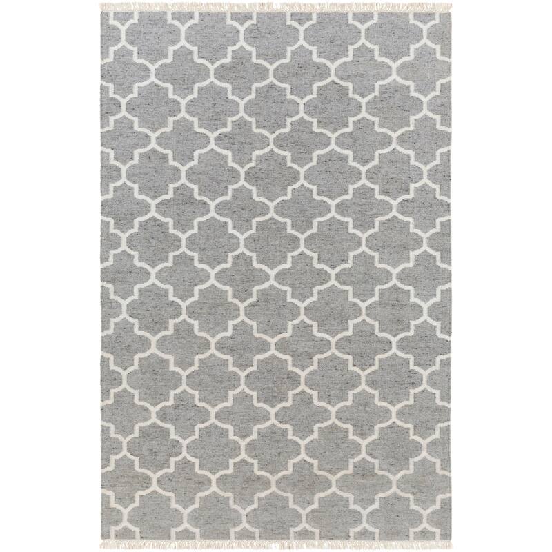 Hand-Woven Tegan Moroccan Trellis Reversible Area Rug