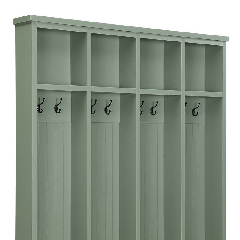 Farmhouse-Inspired 3-in-1 Entryway Organizer by Harper&Bright Designs