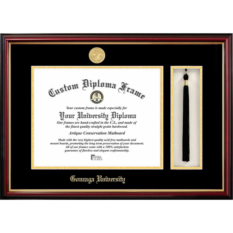 Gonzaga University 14w x 11h Tassel Box and Diploma Frame