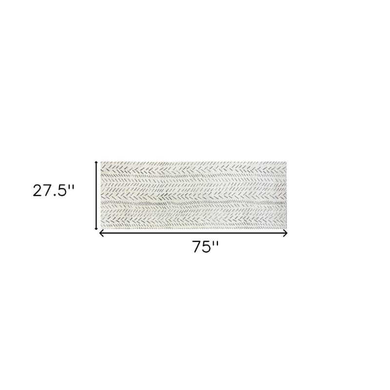Abstract Stain Resistant Area Rug - 2' X 6'