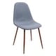 preview thumbnail 59 of 81, Pebble Mid-Century Modern Upholstered Accent / Dining Chair (Set of 2) Blue Fabric