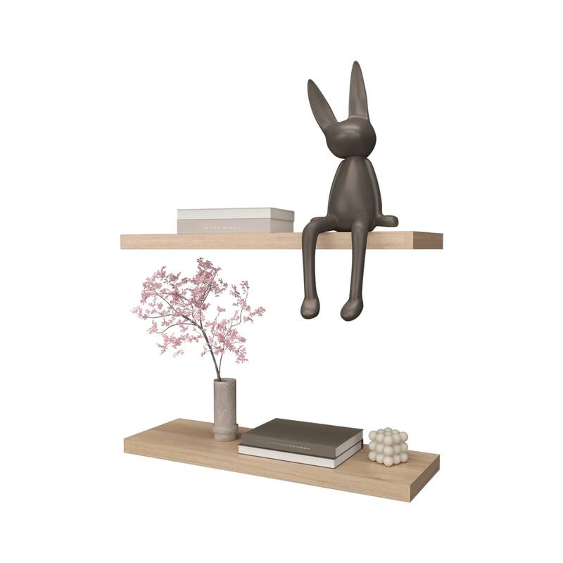32-Inch Wall-Mounted Floating Shelf Set of Two