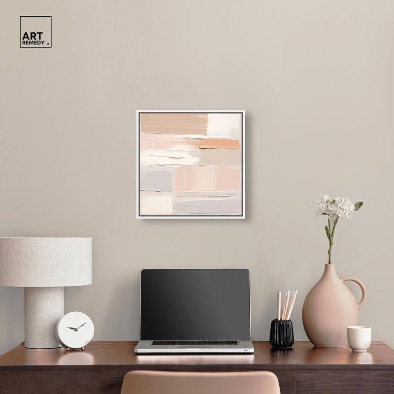 Roseate Cream Tones III Canvas by Art Remedy