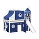 preview thumbnail 2 of 117, JACKPOT Prince & Princess Low Loft Twin Bed, Ladder Slide Tent & Tower