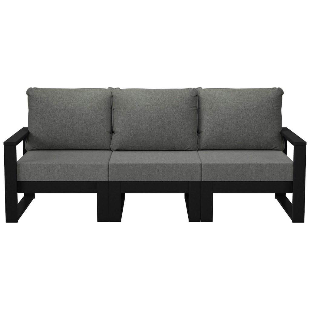 Endless Outdoor Patio Sofa with Black Frame