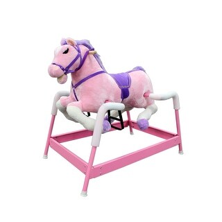 Ponyland Spring Horse with Sound - Pink
