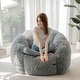 preview thumbnail 32 of 55, Giant Bean Bag Chair,Shell-Shaped Oversized Bean Bag Chair with Fille