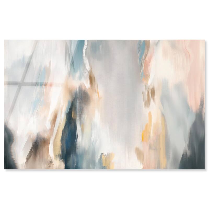 Gilded Gorge III Acrylic by Art Remedy, Ready to Hang - 54" x 36"