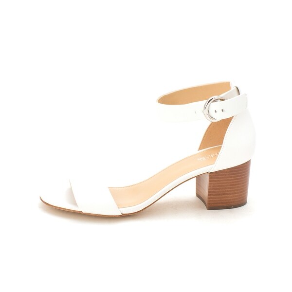 michael michael kors lena flex mid leather ankle strap sandals