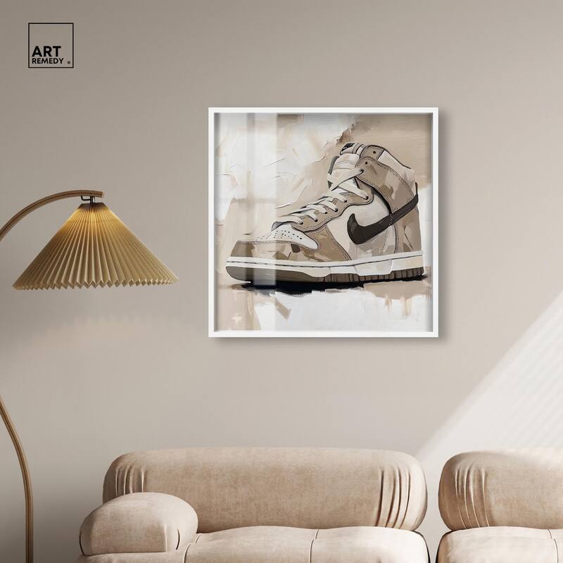 Light Tans Sneaker Shadowbox by Art Remedy