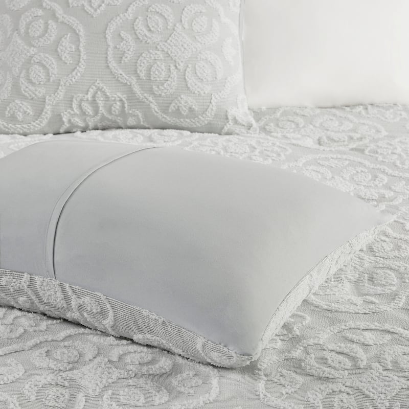Madison Park Maeve 3 Piece Tufted Woven Medallion Duvet Cover Set
