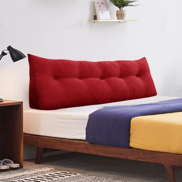 WOWMAX Large Reading Wedge Headboard Pillow for Bed Rest Back Support