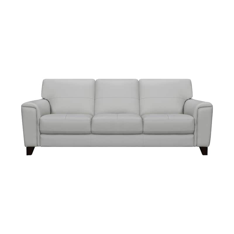 Bergen 87" Leather Upholstered 3-Seater Sofa
