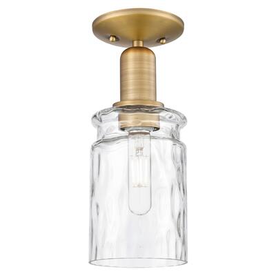 Innovations Lighting 716-1C-12-5 Candor Semi-Flush Candor 5" Wide