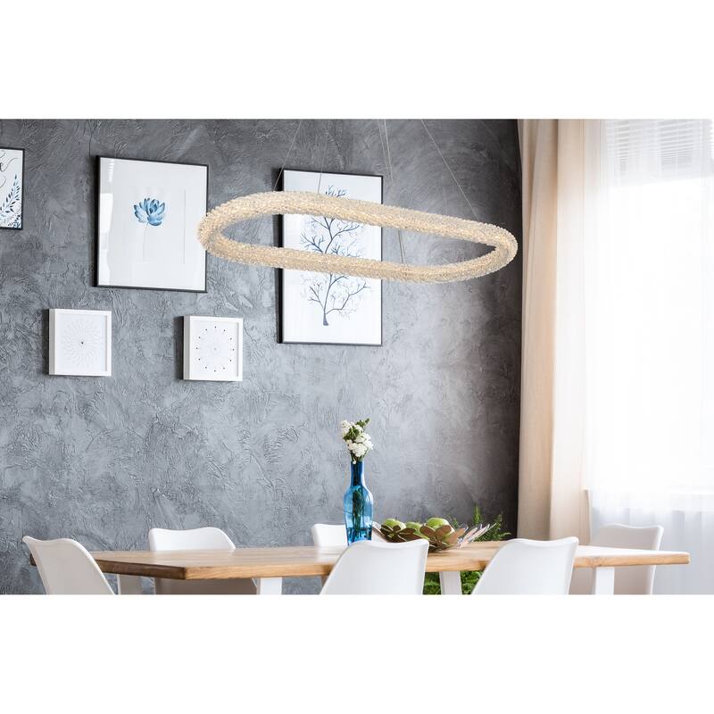 Indigo Home 42 inch Adjustable LED Chandelier