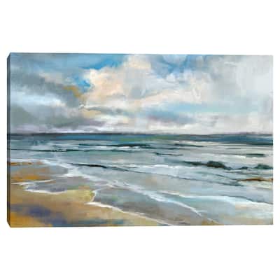 Autumn Beach by Studio Arts Canvas Art Print