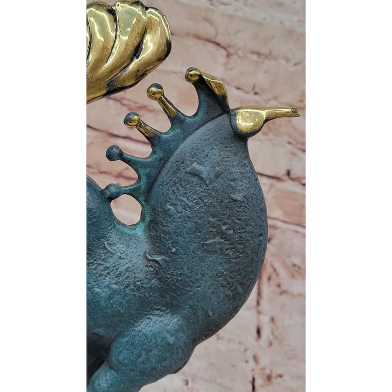 Rearing Horse Bronze Sculpture - Abstract Equestrian Wildlife Art Color Patina