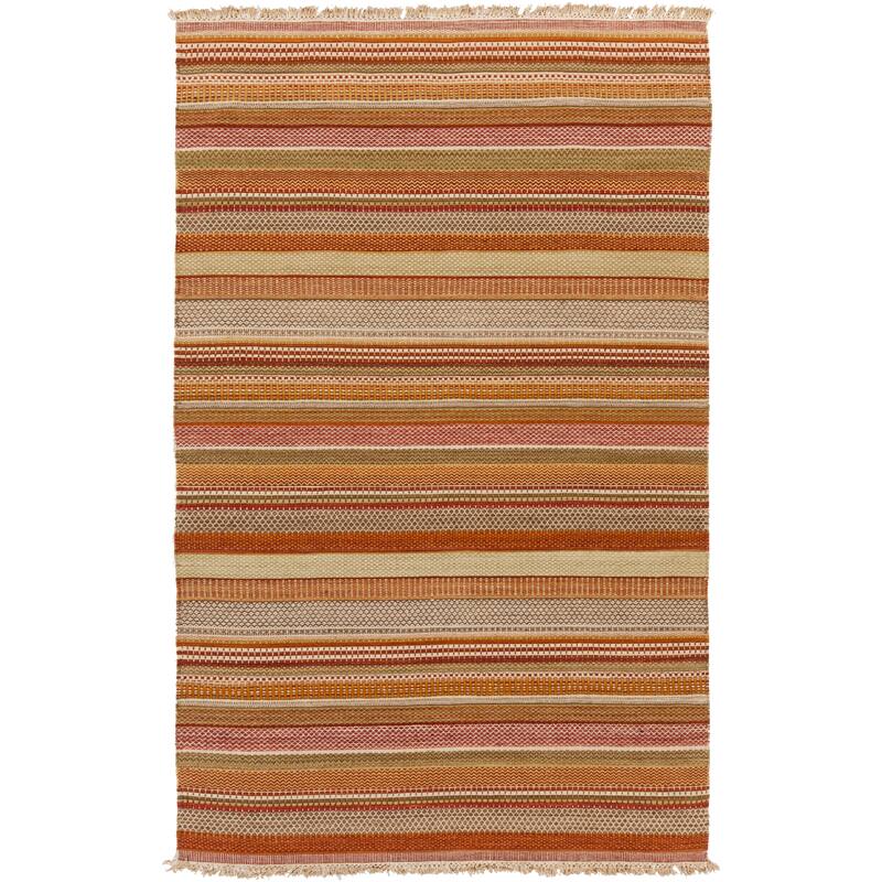 Hand-woven Tessa Stripe Wool Area Rug