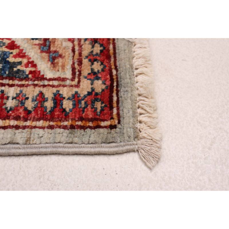 ECARPETGALLERY Hand-knotted Aryana Grey Wool Rug - 2'7 x 8'2