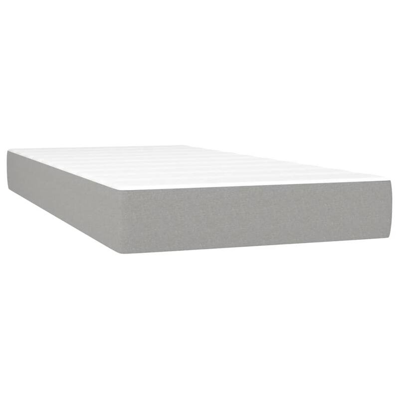 vidaXL Box Spring Bed Base Platform Bed Frame with Mattress for Bedroom Fabric