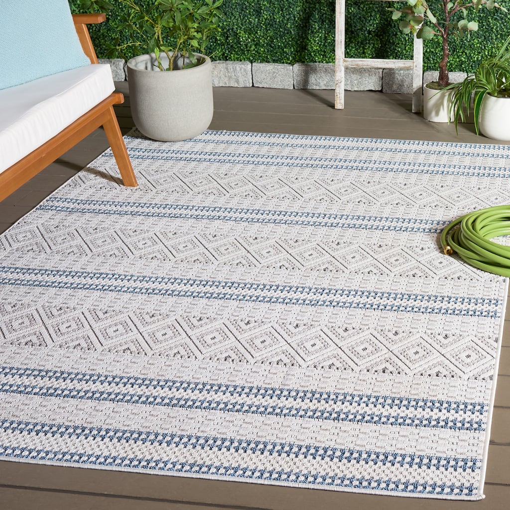 SAFAVIEH Veranda Henar Washable Indoor/Outdoor Rug - Weather Resistant & Easy Cleaning