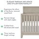 preview thumbnail 5 of 6, Evolur Lourdes 5-in-1 Crib - Porcini